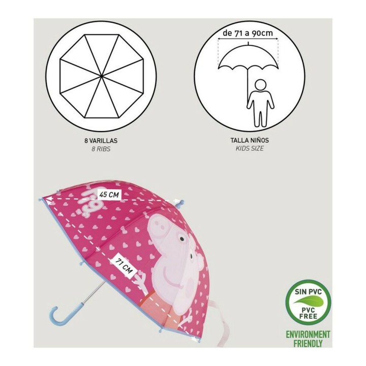 Paraply Peppa Pig Pink (Ø 71 cm)