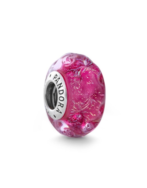 Damenperlen Pandora WAVY STERLING SILVER CHARM WITH IRIDESCENT AND PIN