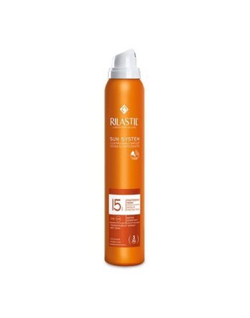 Protector Solar Corporal en Spray Rilastil Sun System Transparente Spf 50+ (200 ml)