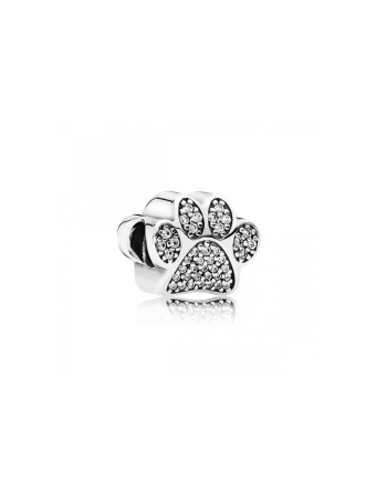 Perle de verre Femme Pandora SPARKLING PAW PRINT & HEART