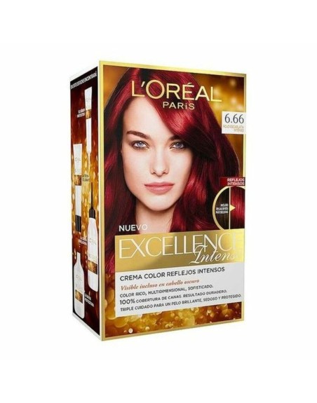 Dauerfärbung Excellence Intense L'Oreal Make Up Excellence Intense Intensives Scharlachrot (1 Stück)