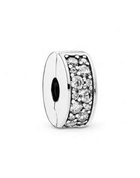 Woman's charm link Pandora CLEAR PAVE' CLIP