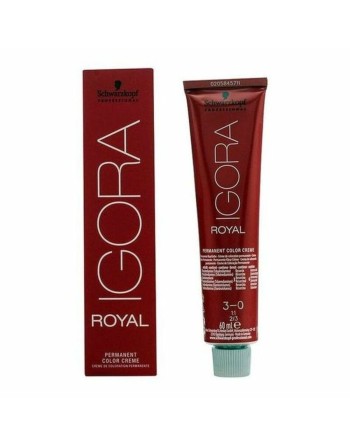 Permanent Farve Igora Royal Schwarzkopf Igora Royal 3-0 Nº 3-0 Nº 9.0-rubio muy claro Nº 8.0-rubio claro 60 ml