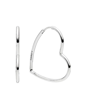 Damenohrringe Pandora ASYMMETRICAL HEART HOOP EARRINGS