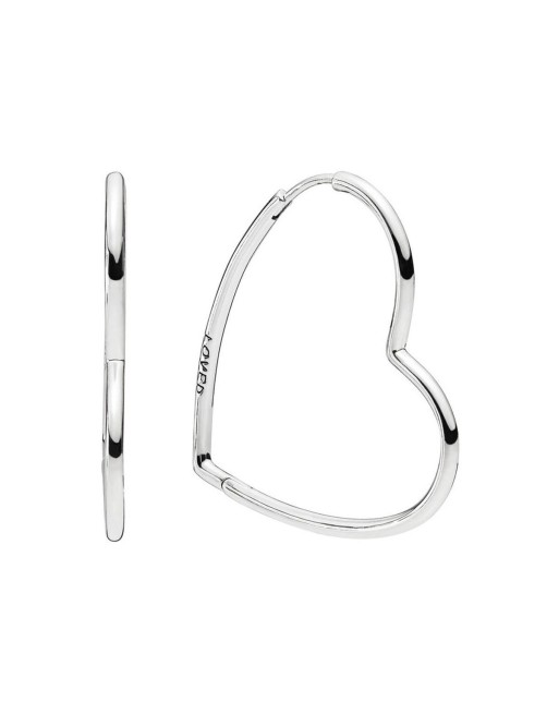 Orecchini Donna Pandora ASYMMETRICAL HEART HOOP EARRINGS