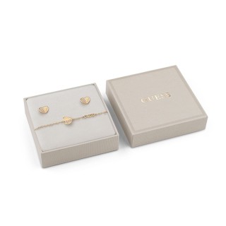 Sæt med armbånd og øreringe Guess JUBS03187JWYGS