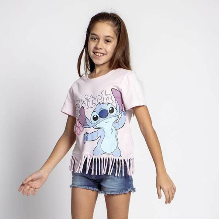 Camiseta de Manga Corta Infantil Stitch 14 Años
