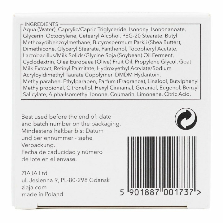 Crema de Día Ziaja Leche De Cabra 50 ml Leche de cabra