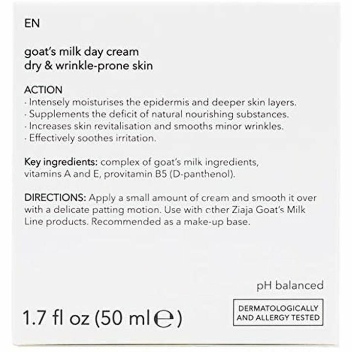 Crème de jour Ziaja Leche De Cabra 50 ml Lait de chèvre