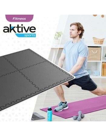 Suelo de Tatami Aktive Gris oscuro (4 Unidades)