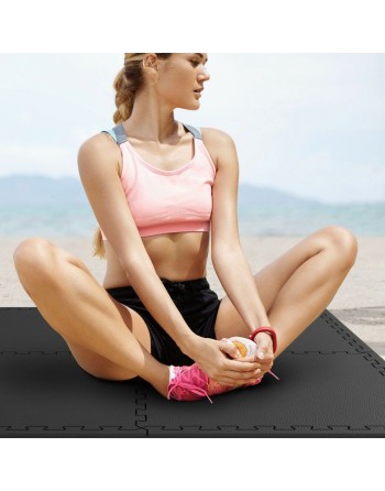 Tatamigulvmåtte Aktive Mørkegrå (4 enheder)