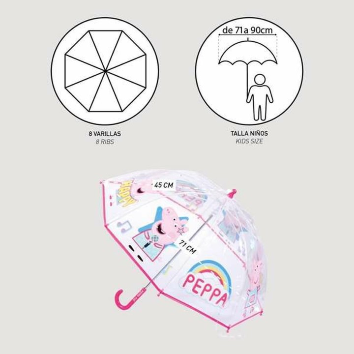 Paraply Peppa Pig Pink 100 % POE
