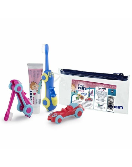 Sæt til Oral Pleje til Børn Kin Fluorkin Bil (3 Dele)