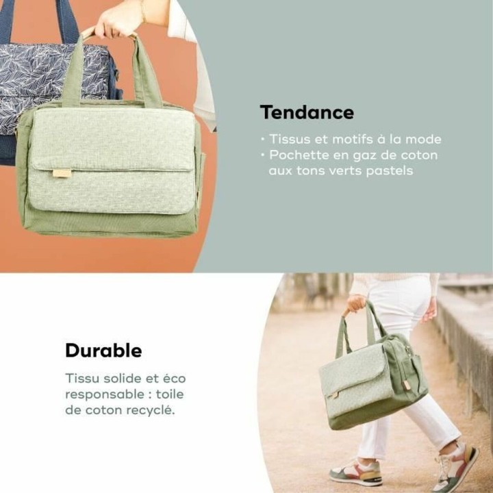 Borsa Fasciatoio per Pannolini Babymoov Abstract Verde