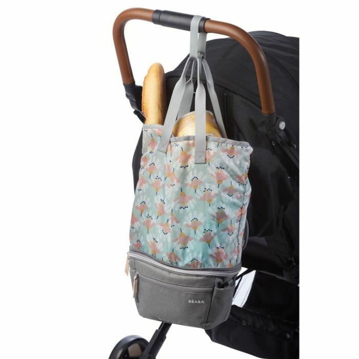 Bolso Cambiador de Pañales Béaba Biarritz Gris