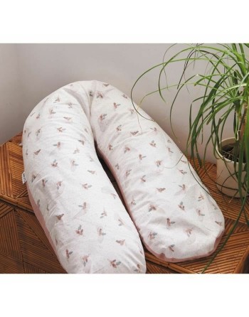 Cuscino per l'Allattamento Tineo Bianco/Rosa