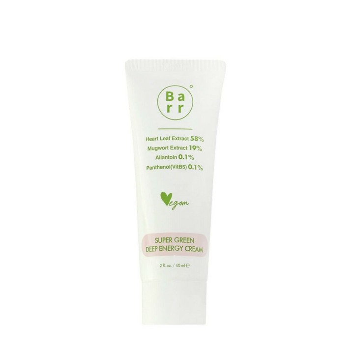 Fugtgivende ansigtscreme Barr Super Green Deep Energy (60 ml)