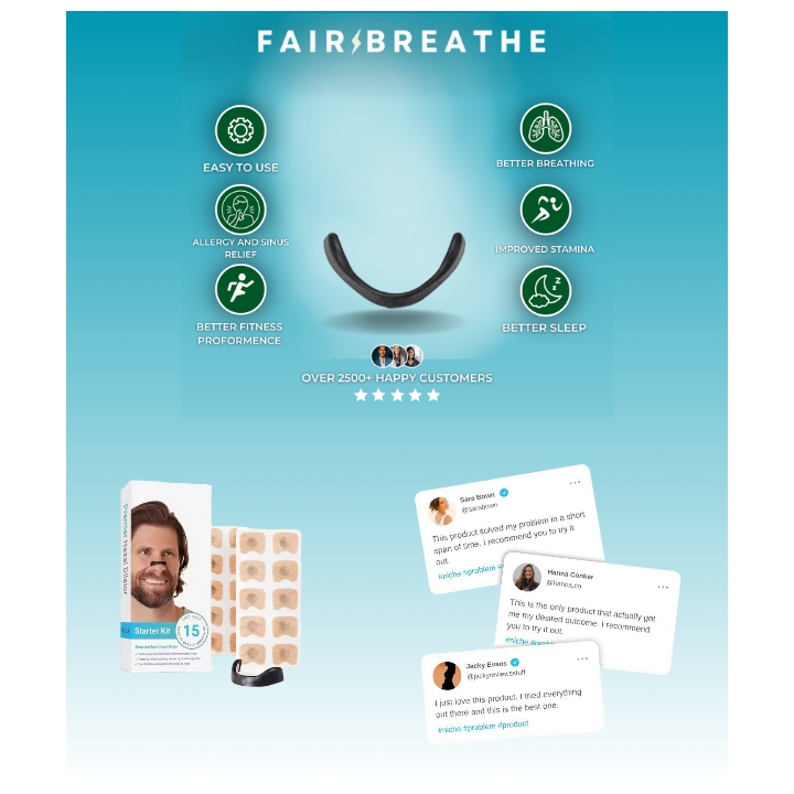 Fair Breathe™ 2.0 nasal strip