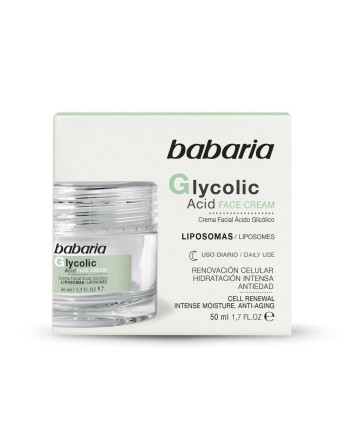 Crema Regeneradora Babaria Glycolic Acid Ácido glicólico 50 ml