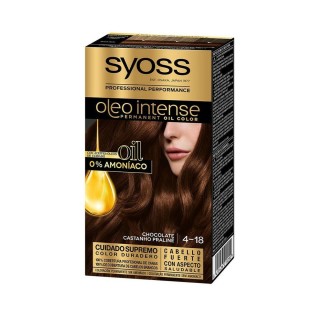 Teinture permanente   Syoss Olio Intense Sans ammoniaque Nº 4,18 Chocolat