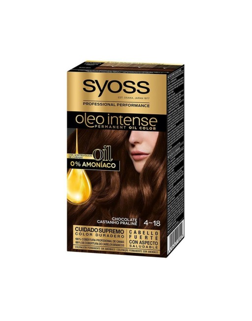 Dauerfärbung   Syoss Olio Intense Ohne Ammoniak Nº 4,18 Schokolade