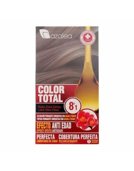 Tinte Permanente Antiedad Azalea Color Total Rubio Claro Ceniza