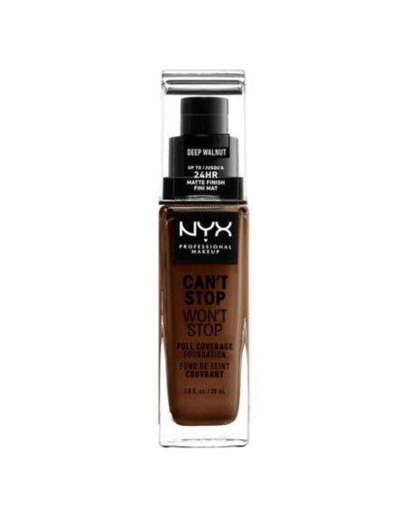 Base de Maquillaje Cremosa NYX Can't Stop Won't Stop deep walnut (30 ml)