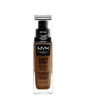 Base Cremosa per il Trucco NYX Can't Stop Won't Stop Deep Sable (30 ml)