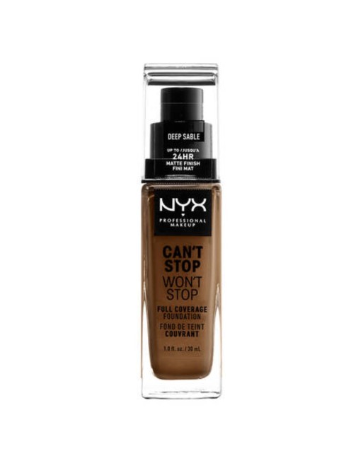 Base de Maquillaje Cremosa NYX Can't Stop Won't Stop Deep Sable (30 ml)