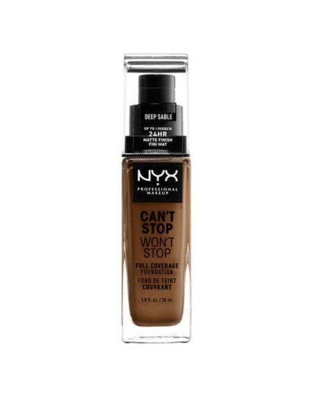 Cremige Make-up Grundierung NYX Can't Stop Won't Stop Deep Sable (30 ml)