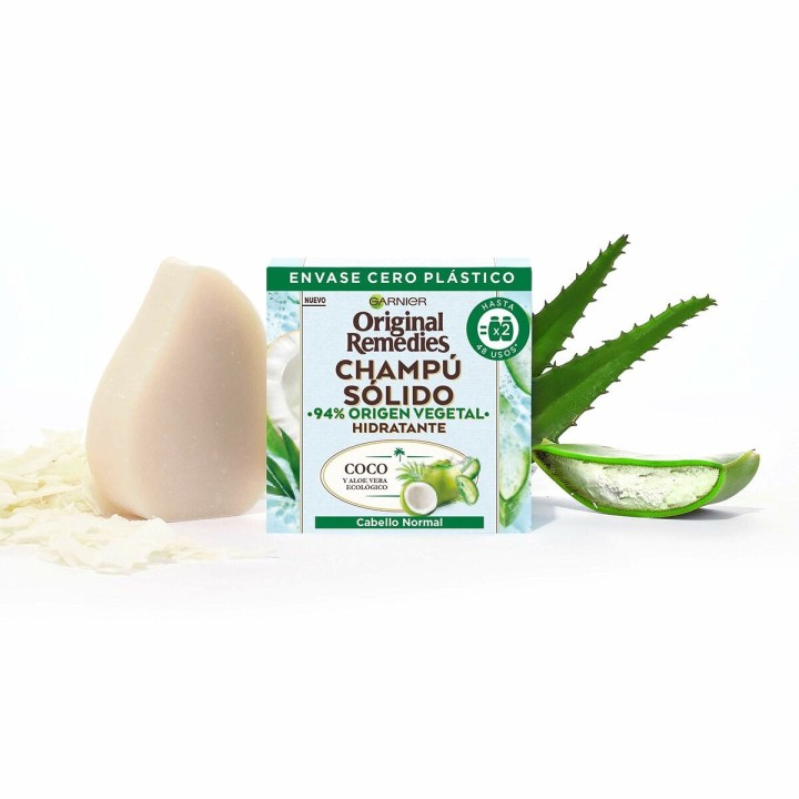 Champoing Solide Garnier Original Remedies X Hydratant Coco 2 Unités 60 g