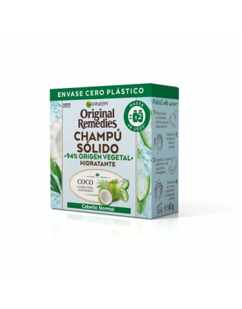 Champú Sólido Garnier Original Remedies Hidratante Coco Aloe Vera 60 g