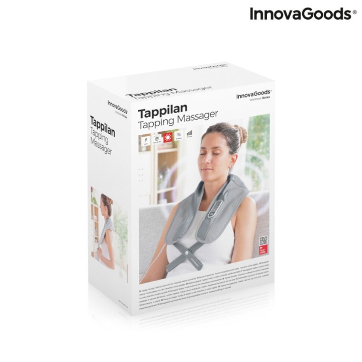 Massaggiatore Elettrico Tapping con Picchiettio e Calore Tappilan InnovaGoods Tapping Grigio (Ricondizionati A)