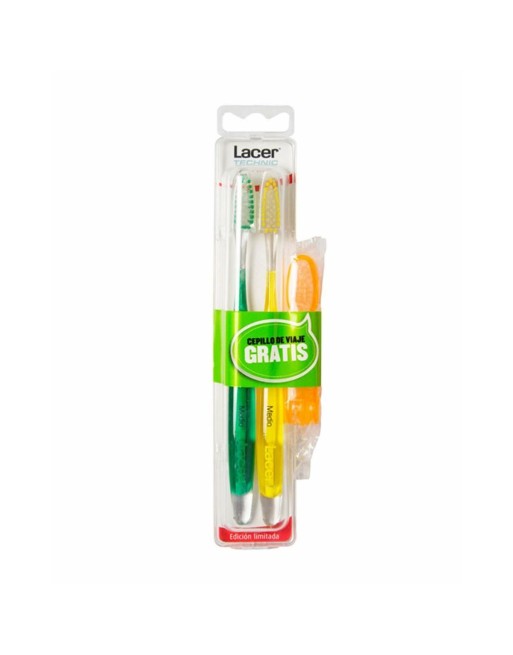Brosse à Dents Lacer Technic Medio (3 Pièces) (2 Unités)