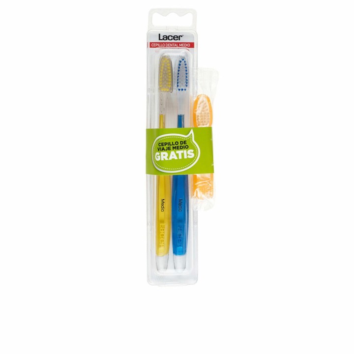 Zahnbürste Lacer Technic Medio (3 Stücke) (2 Stück)