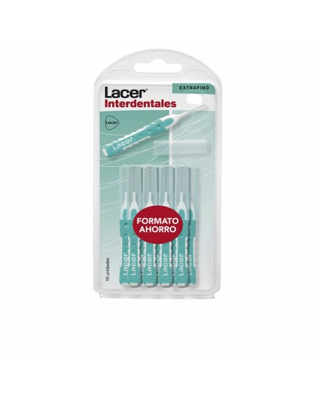 Cepillo de Dientes Interdental Lacer (10 uds) Recto Extrafinos