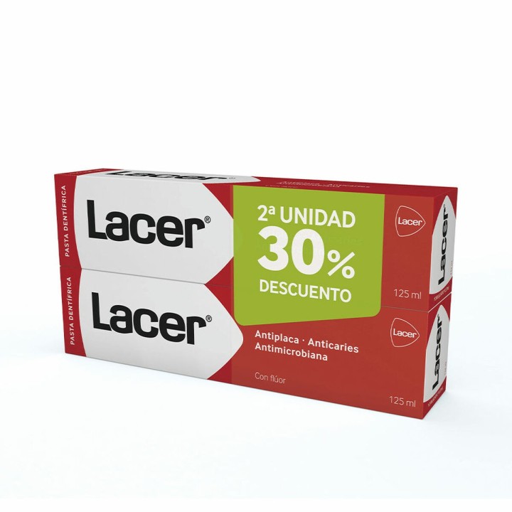 Komplet Action Tandpasta Lacer 2 x 125 ml (2 Dele)