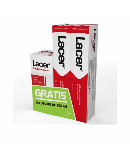 Pasta de Dientes Acción Completa Lacer 2 x 125 ml 3 Piezas