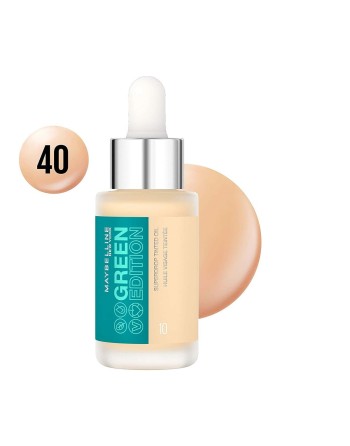 Fluid Makeup Basis Maybelline Green Edition Nº 40 Öl (20 ml)