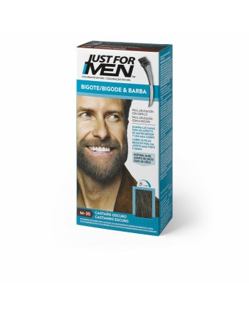Teinture shampooing Just For Men Colorante Barbe/Moustache Chatain foncé 15 ml