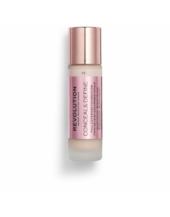 Base de maquillage liquide Revolution Make Up Conceal & Define F3 (23 ml)