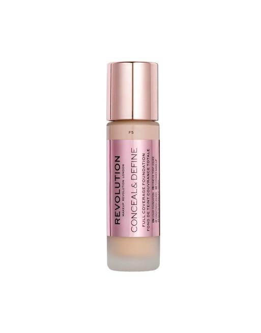 Base de Maquillaje Fluida Revolution Make Up Conceal & Define Nº F5 (23 ml)