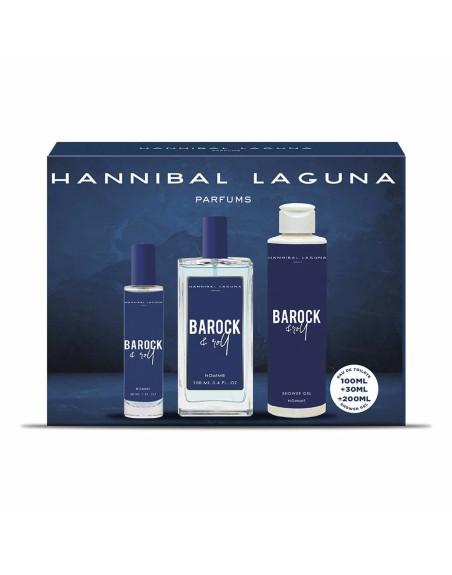 Cofanetto Profumo Uomo Hannibal Laguna Barock & Roll 3 Pezzi