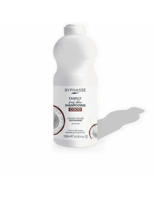 Shampoo Rivitalizzante Byphasse Family Fresh Delice Cocco Capelli colorati (750 ml)