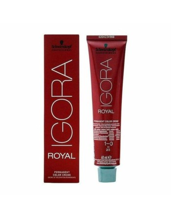 Permanent Dye Igora Royal Schwarzkopf Igora Royal 1-0 Nº 1-0 Nº 9.0-rubio muy claro Nº 8.0-rubio claro 60 ml