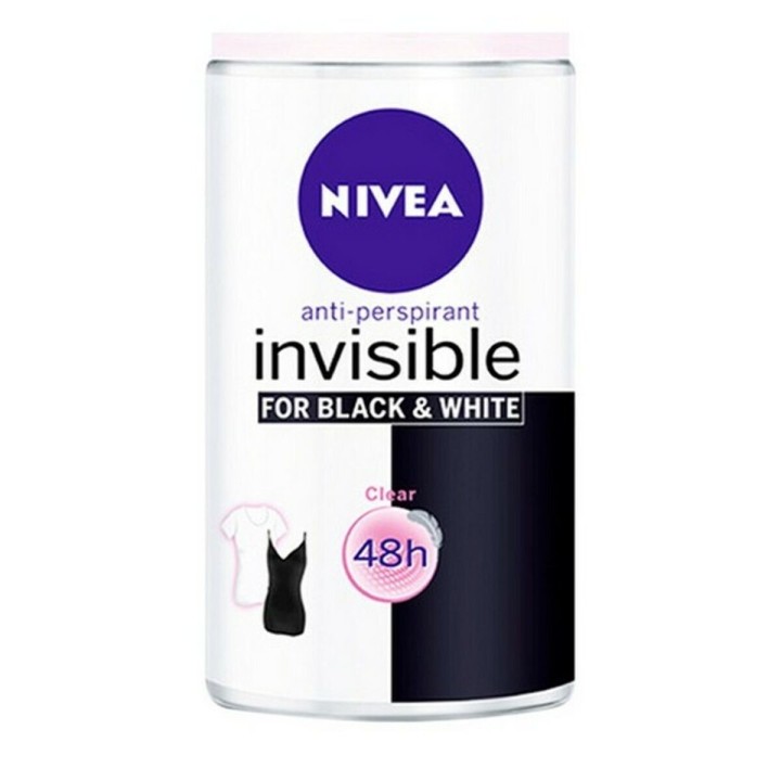 Roll on deodorant Black & White Invisible Nivea (50 ml)