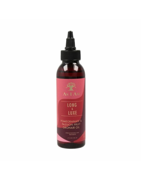 Integrales Reparaturöl As I Am Long And Luxe Grohair 120 ml Granatapfel Passionsfrucht