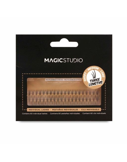Set di ciglia finte Magic Studio Mink Individuale 60 Unità (60 Unità)