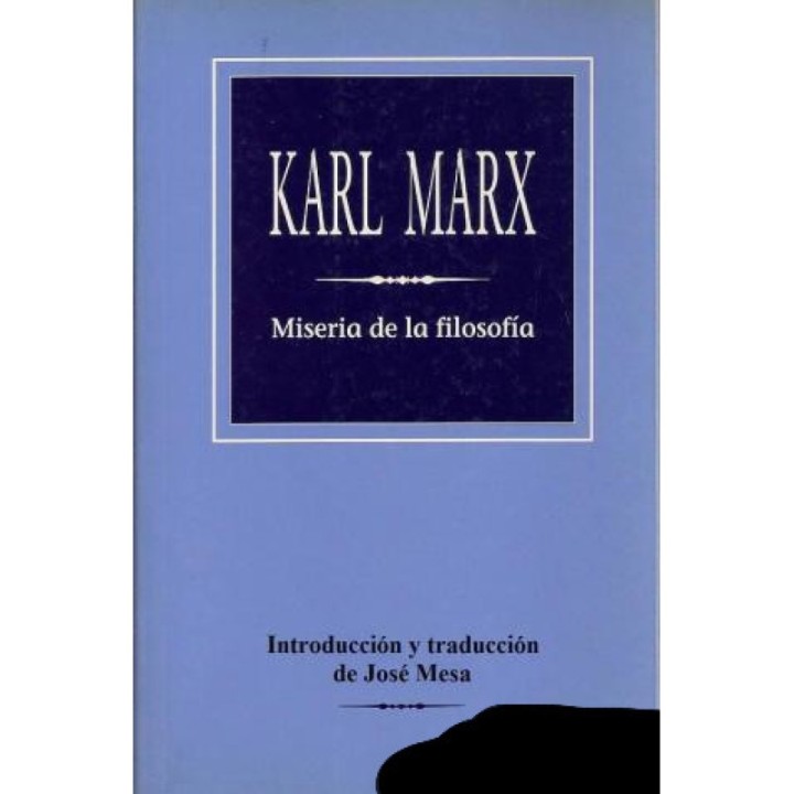 Miseria de la filosofía (José Mesa)