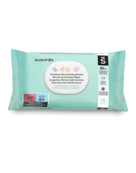 Vådservietter med creme til babyer Suavinex Toallitas (72 Enheder)